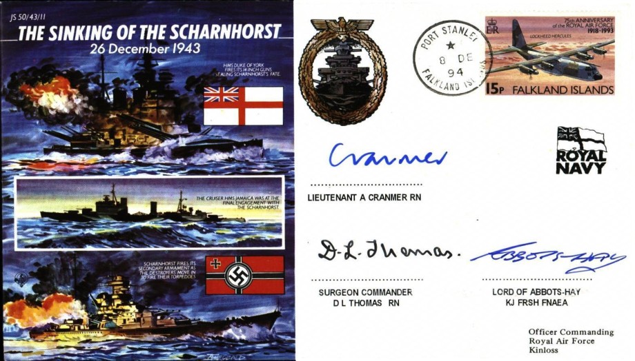 Sinking of the Scharnhorst cover Sgd by 3