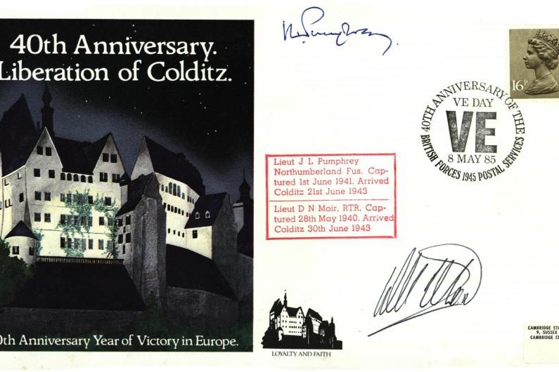 Colditz Cover Signed J Pumphrey And D Moir