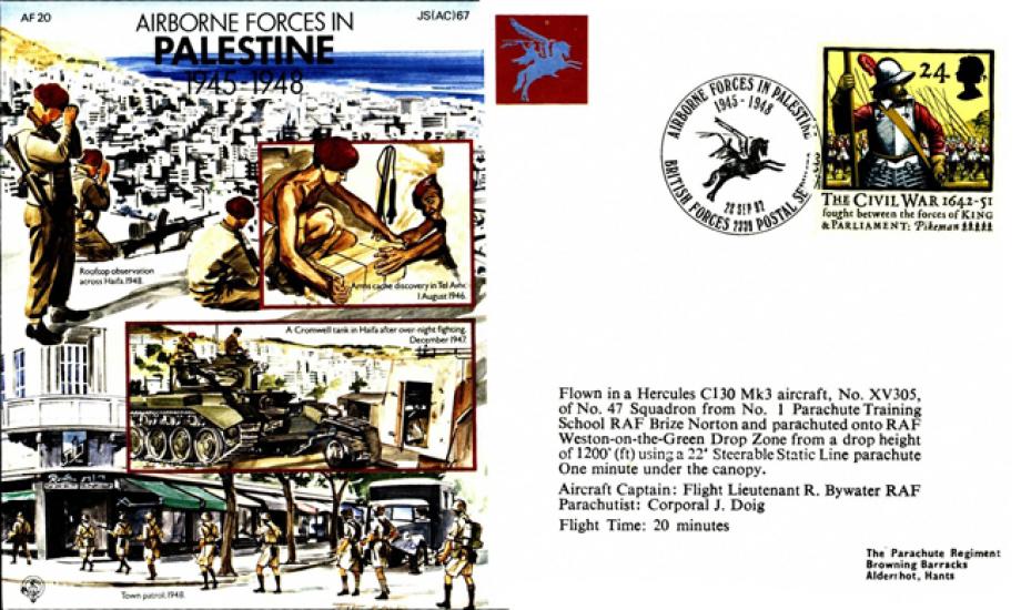 Airborne Forces in Palestine cover 