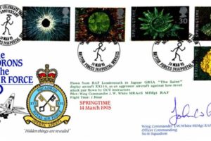 XV1 Squadron FDC Signed by WC J W White the OC of 16 Squadron