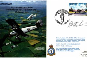 Hawker Hart cover 17 Squadron Signed