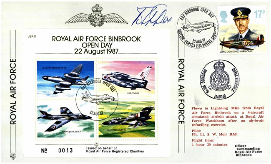 RAF Binbrook cover Sgd R T Doe a BoB pilot of 234 Sq