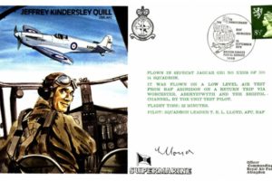 Jeffrey Kindersley Quill the Test Pilot cover Sgd T E L Lloyd