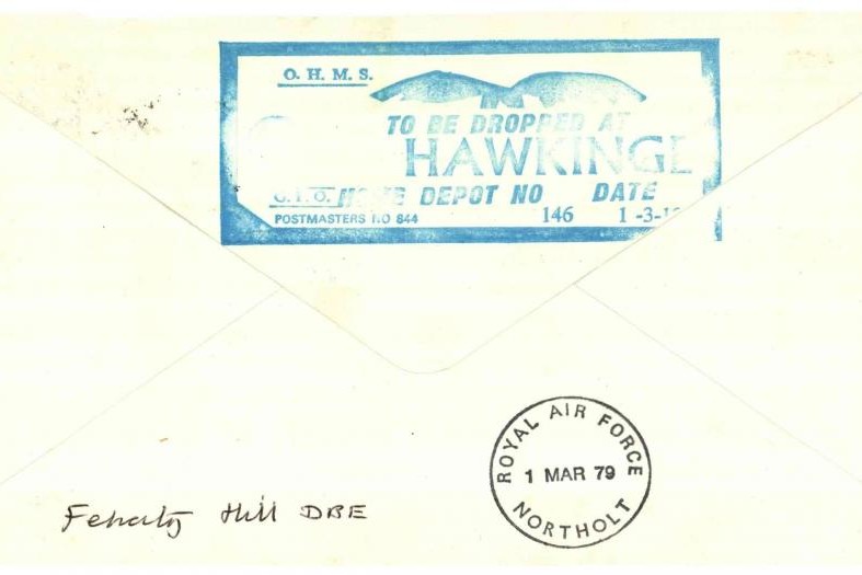 First scheduled UK International Air Mail Service cover