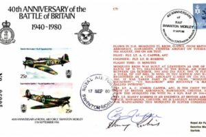 Battle Of Britain 40th Anniversary 1980 Cover Signed Crew