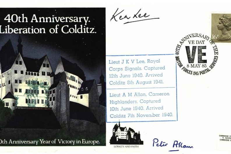 Colditz Cover Signed J Lee And A Allan
