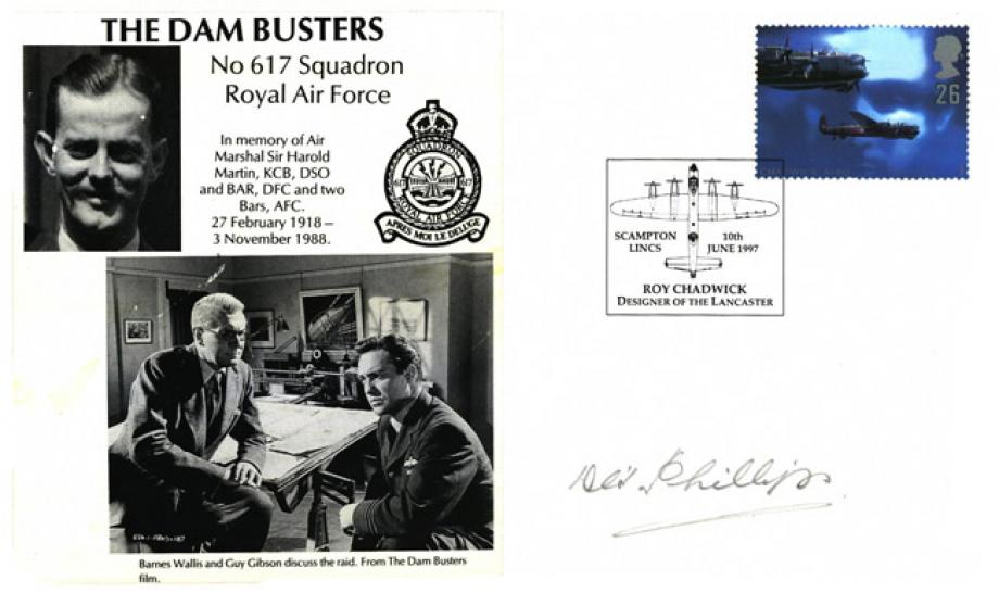 Dambusters 617 Squadron Cover Signed Des Phillips