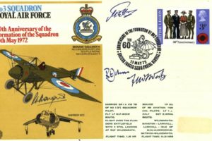 No 3 Squadron cover Sgd by Freddie West VC an RFC Pilot and R E Johns who taught HRH The Prince of Wales to fly