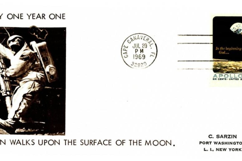 Man Walks on the Surface of the Moon cover 20th July 1969