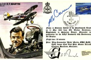 Wg Cdr R F Martin the Test Pilot cover Sgd R F Martin and J P Carne VC