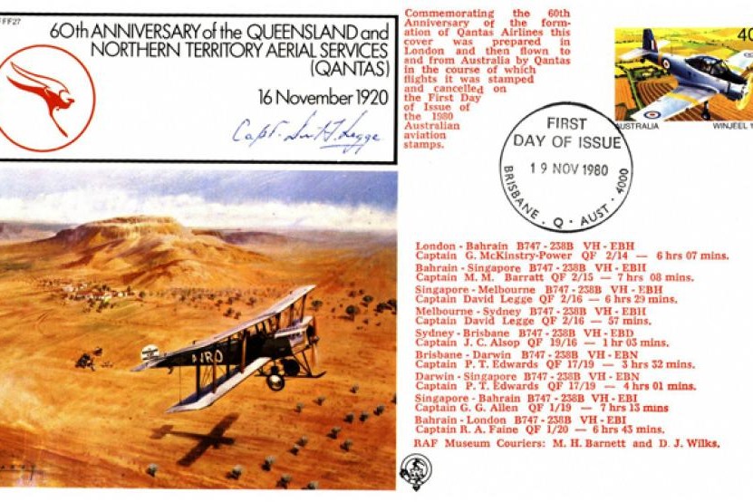 Qantas cover Sgd pilot