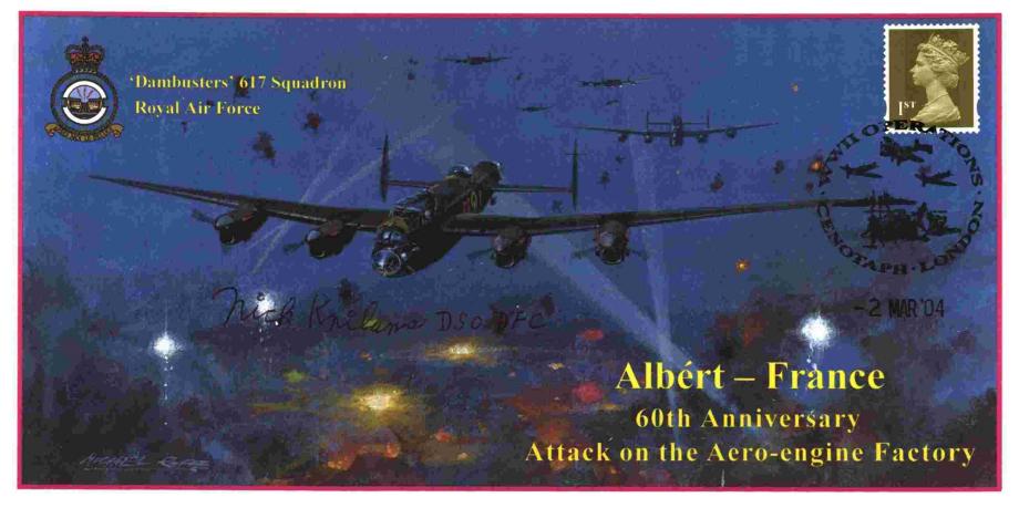 Dambusters 617 Squadron Cover Signed Nick Knilans Tirpitz