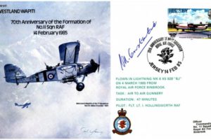 Westland Wapiti cover Signed ACM Sir H Constantine