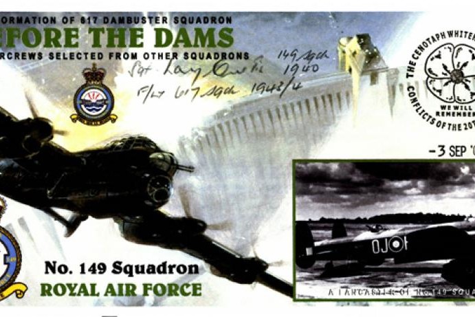 Dambusters 617 Squadron Cover Signed Larry Curtis