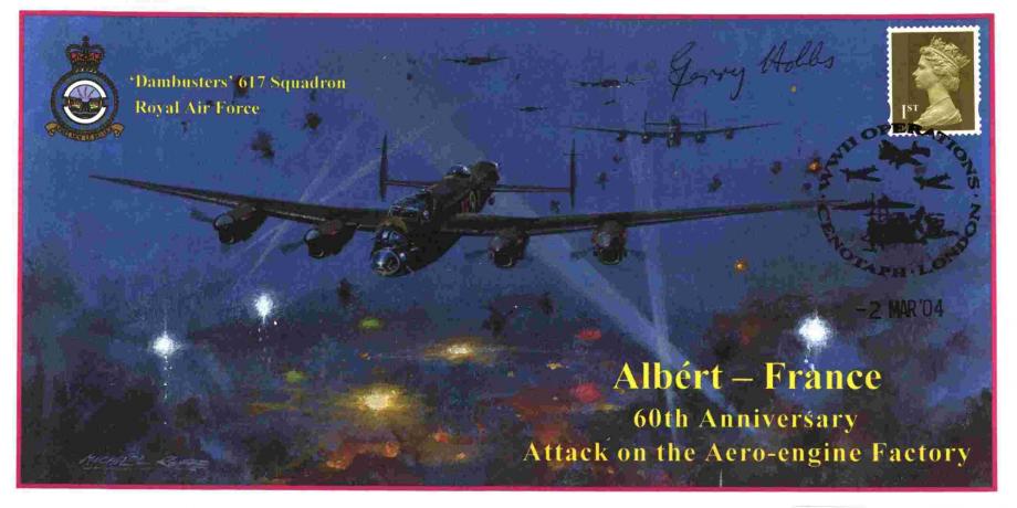 Dambusters 617 Squadron Cover Signed Gerry Hobbs