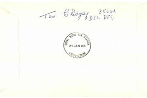 Distinguished Service Order cover Signed Ted Chidgey