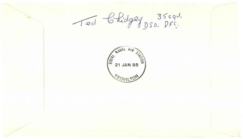 Distinguished Service Order cover Signed Ted Chidgey