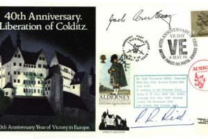 Colditz Cover Signed Jack Courteney And Pat Reid