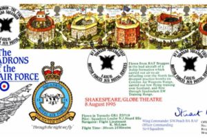 1X Squadron FDC Signed By S W Peach The OC Of 9 Squadron