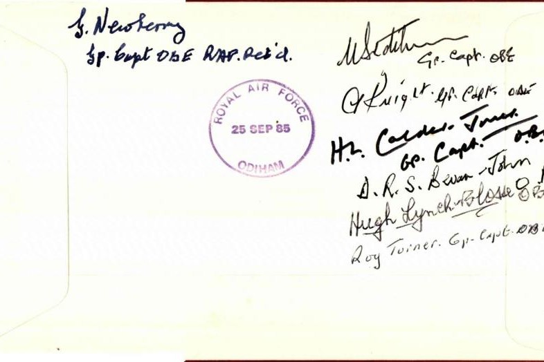 Order of the British Empire OBE cover Signed 7 OBE holders