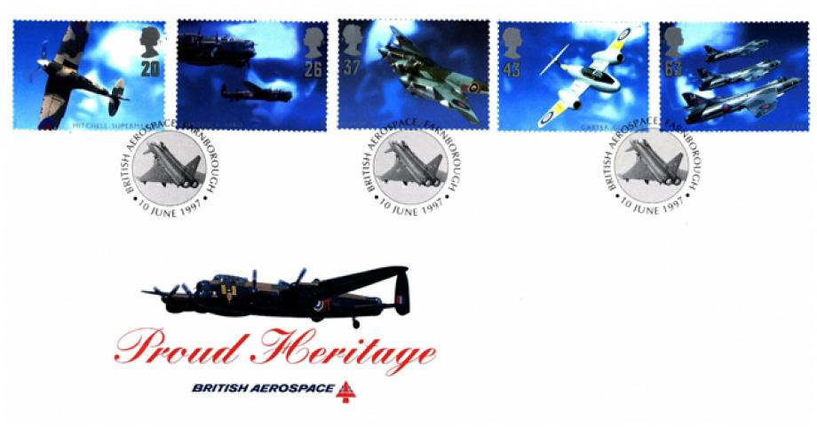 Architects of the Air - 10th June 1997 FDC Farnborough postmark