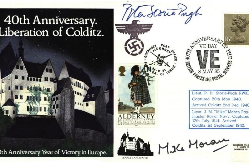 Colditz Cover Signed P D Storie-Pugh And J M Mike Moran
