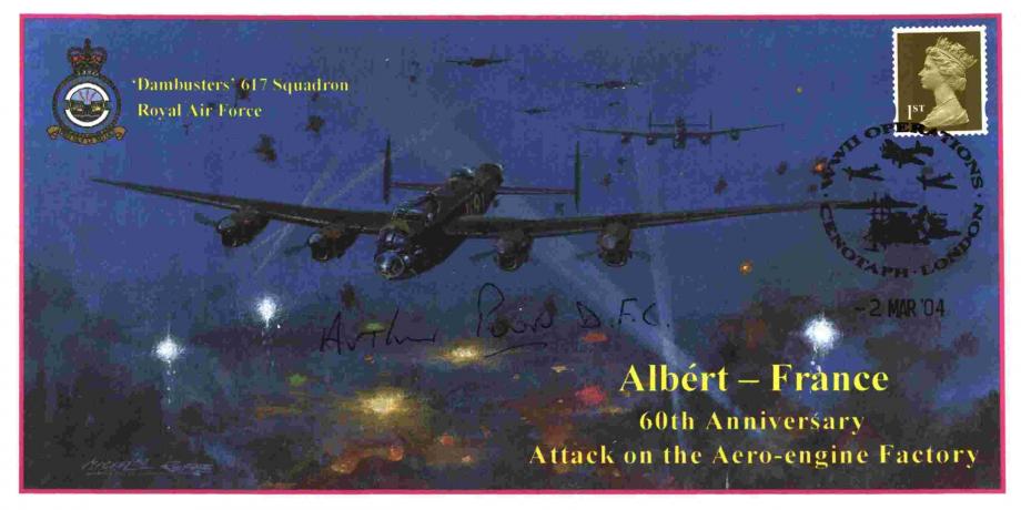 Dambusters 617 Squadron Cover Signed Arthur Poore