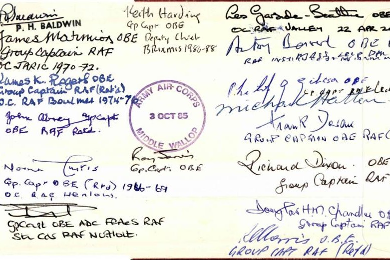 Order of the British Empire OBE cover Signed 16 OBE holders