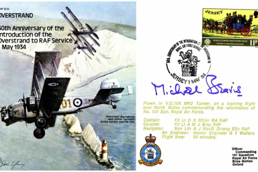 Overstarnd cover Signed ACM Sir M Beavis