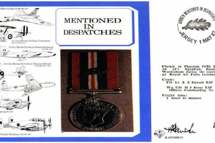Mentioned in Despatches cover Signed Dawson and Bruce