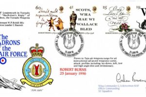 XV Squadron FDC Signed by WC G A Bowerman the OC XV Squadron