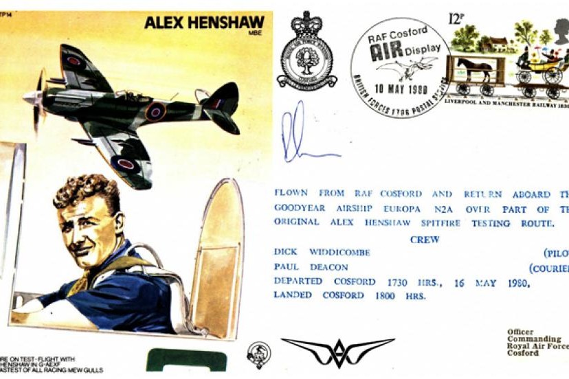 Alex Henshaw the Test Pilot cover Sgd courier