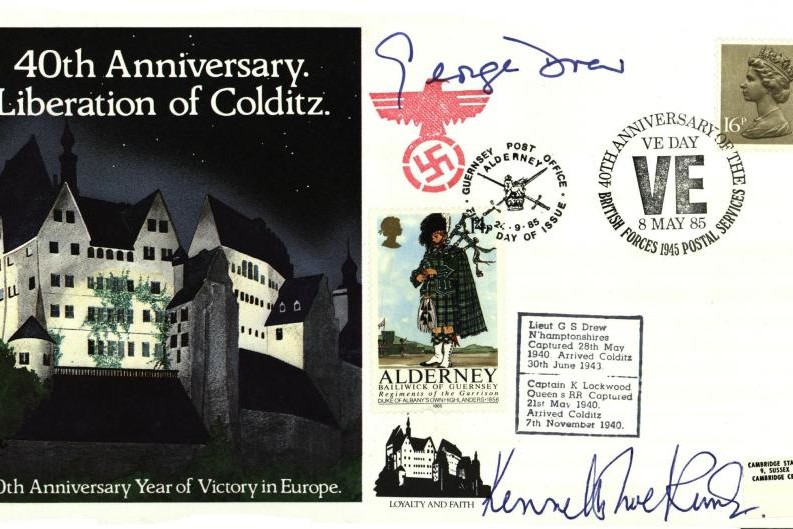 Colditz Cover Signed G S Drew And K Lockwood