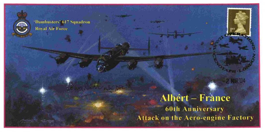 Dambusters 617 Squadron Cover Signed John Bell