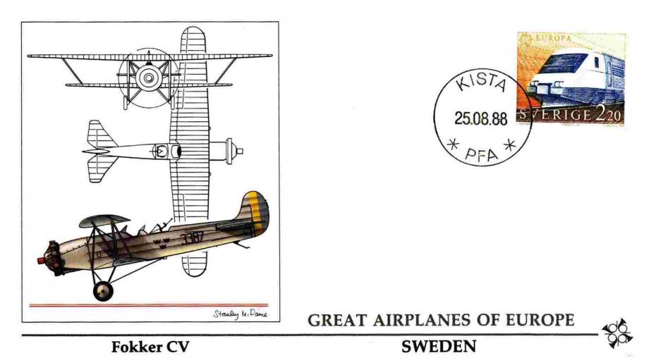 Fokker CV Sweden cover