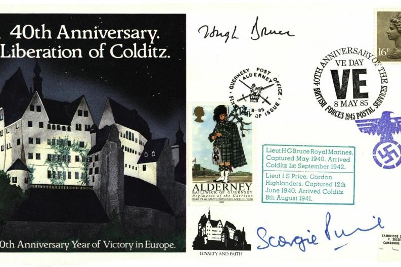 Colditz Cover Signed H G Bruce And I S Price