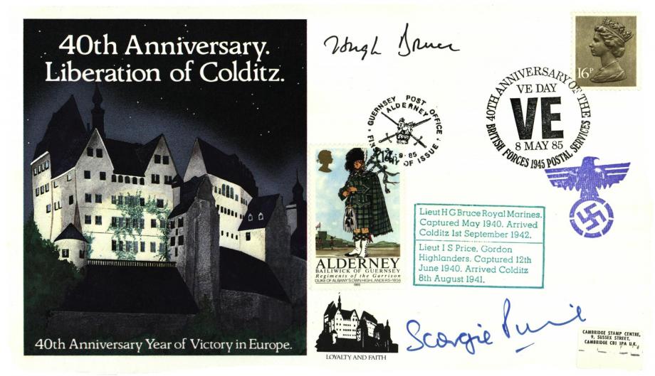 Colditz Cover Signed H G Bruce And I S Price