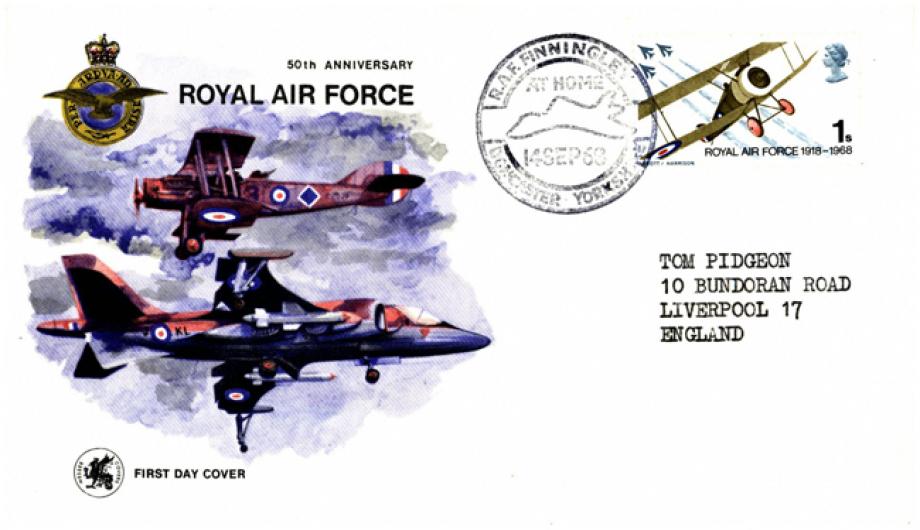 50th Anniversary of The RAF - First Day Cover - 14.9.1968