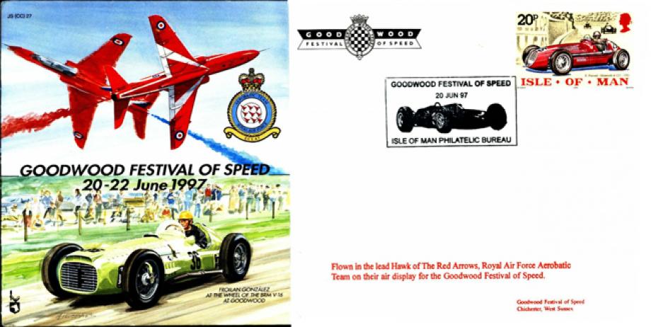 Red Arrows Goodwood 1997 cover team signed
