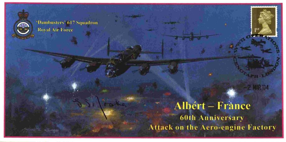 Dambusters 617 Squadron Cover Signed Leonard Rooke