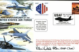 50th Anniversary of USAF cover Sgd Robin Olds