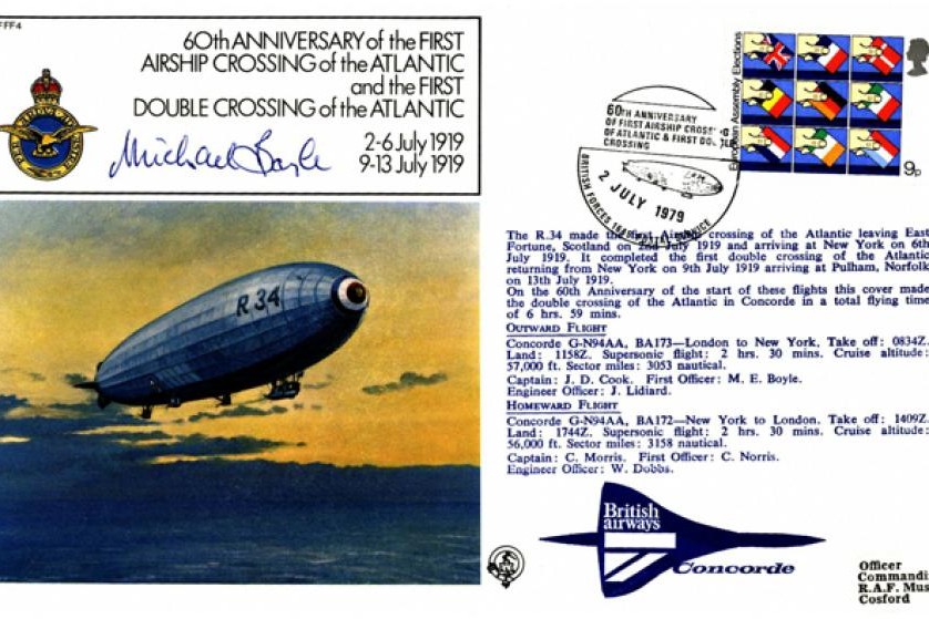 first airship crossing of the Atlantic cover