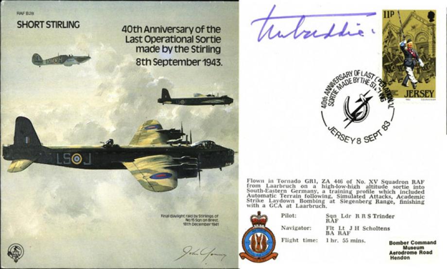 Short Stirling cover Signed Hamish Mahaddie 7 Squadron