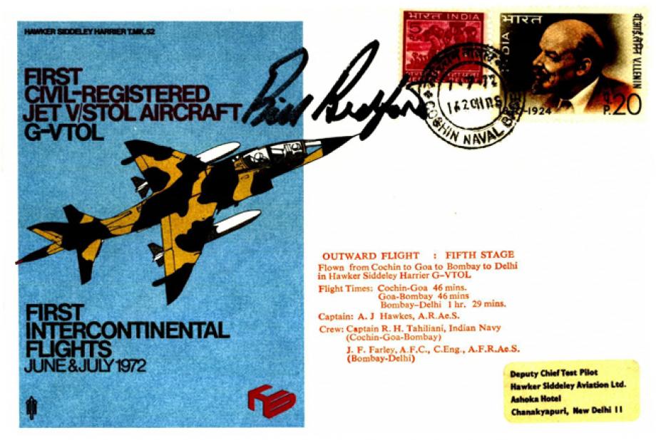 First Civil-Registered Jet cover Sgd Bill Bedford