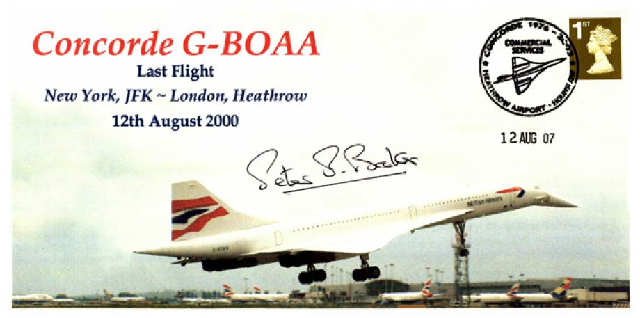 Concorde cover Sgd Peter Baker