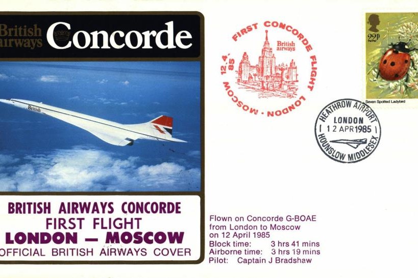 Concorde cover London-Moscow