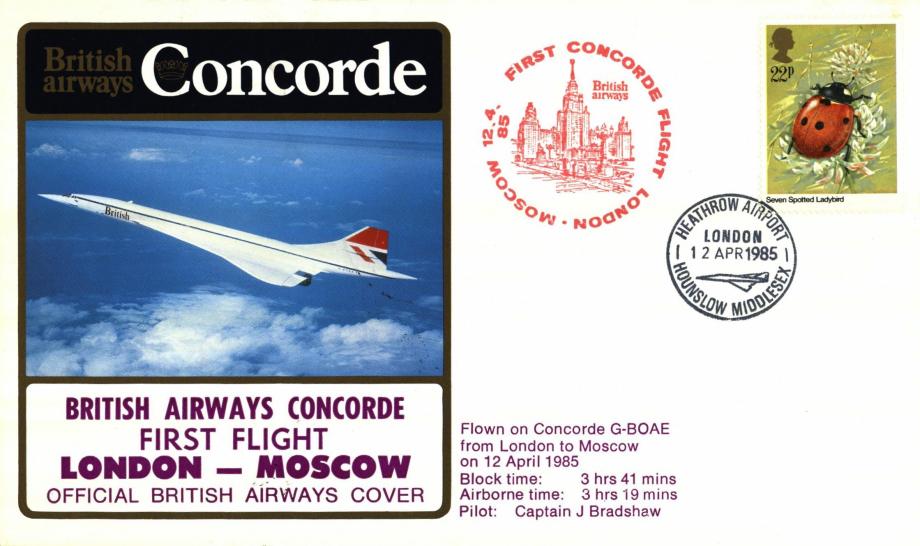 Concorde cover London-Moscow