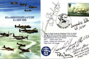 Anniversary of VE Day cover Sgd Gabreski Lilley and Gaunt