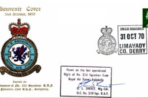 Redeployment of 210 Squadron cover Sgd G L Sheret OC of 210 Sq