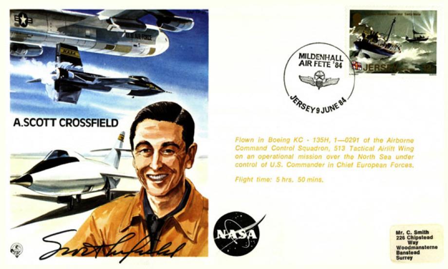 A Scott Crossfield The Test Pilot Cover Signed A Scott Crossfield